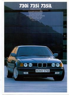 Prospekt BMW 7er E32 730i 735i 735iL 2 1990 