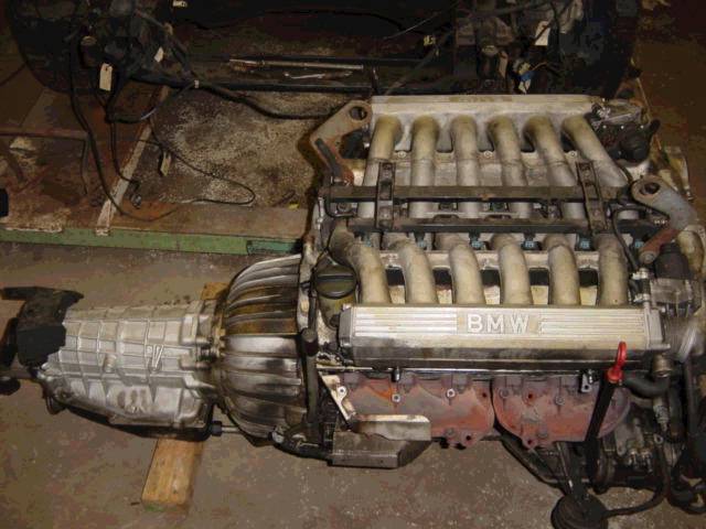 The engine and transmission Wiring loom already removed